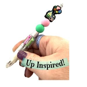 Up Inspired Multicolor Beaded Pen